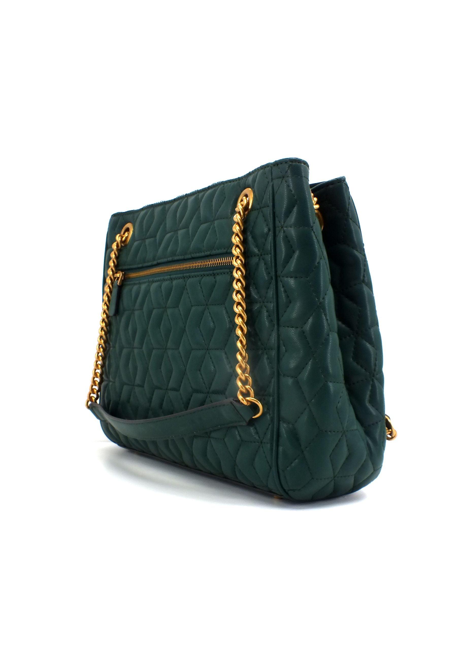 GUESS Elenia Borsa Girlfriend Carryall Forest QB867723 - Sandrini Calzature e Abbigliamento