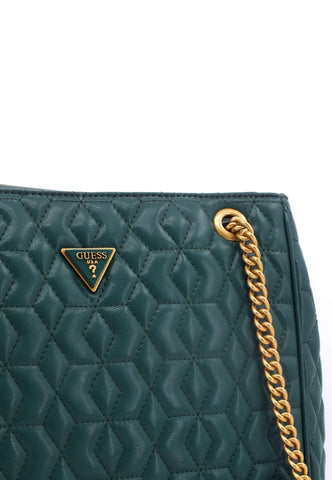 GUESS Elenia Borsa Girlfriend Carryall Forest QB867723 - Sandrini Calzature e Abbigliamento