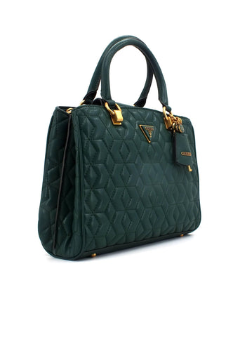 GUESS Elenia Borsa Satchel Forest QB867706 - Sandrini Calzature e Abbigliamento