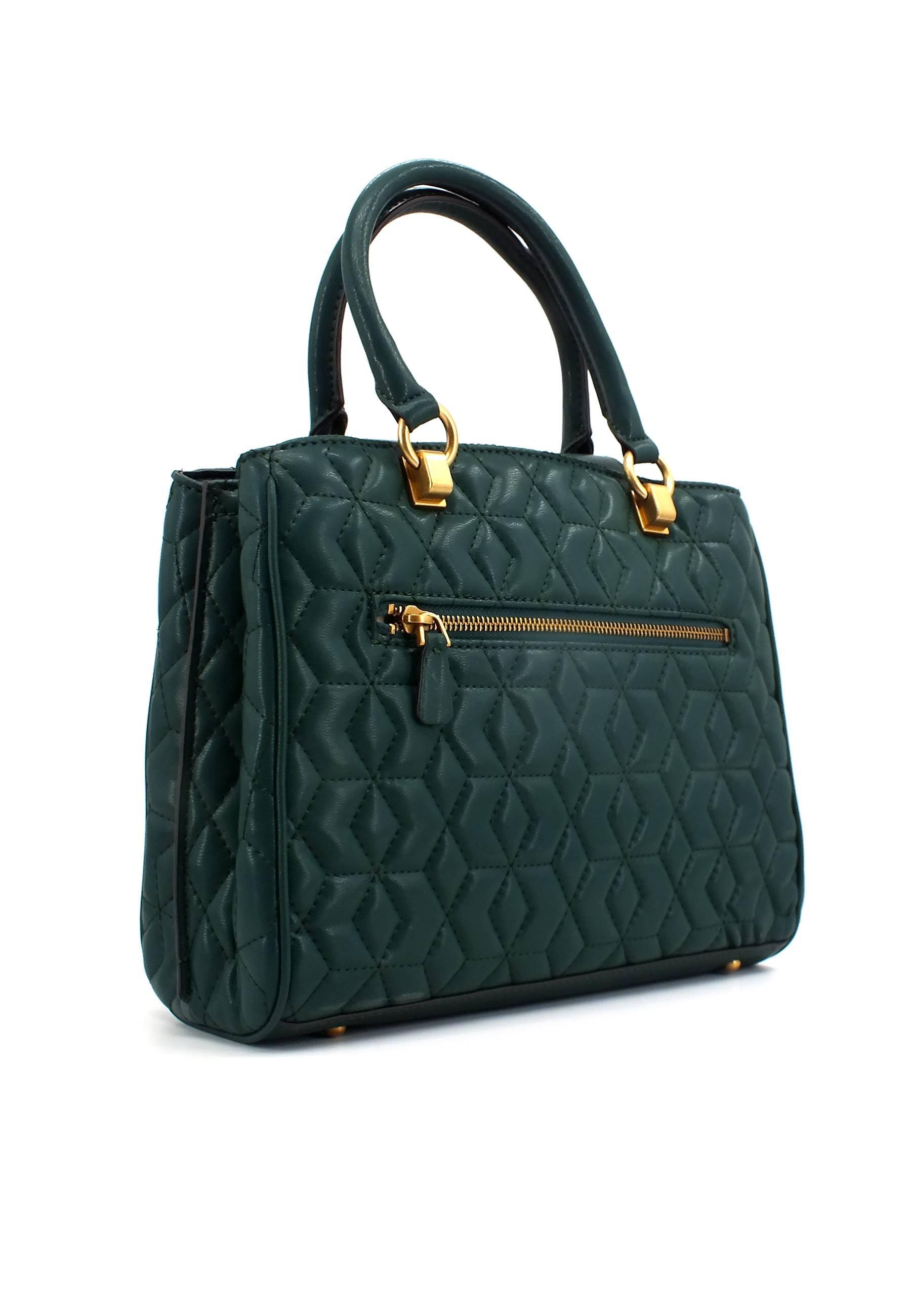 GUESS Elenia Borsa Satchel Forest QB867706 - Sandrini Calzature e Abbigliamento