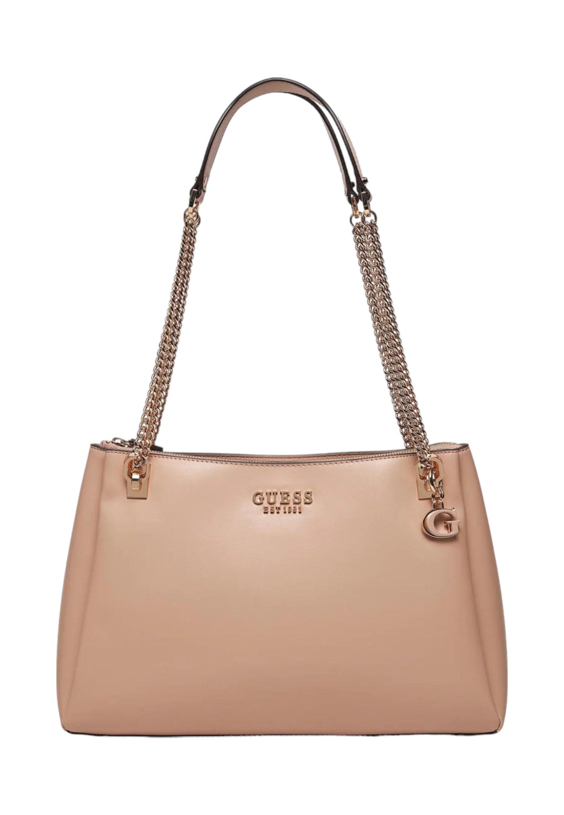 GUESS Eliette Borsa Girlfriend Carryall Donn Light Beige VG922523 - Sandrini Calzature e Abbigliamento