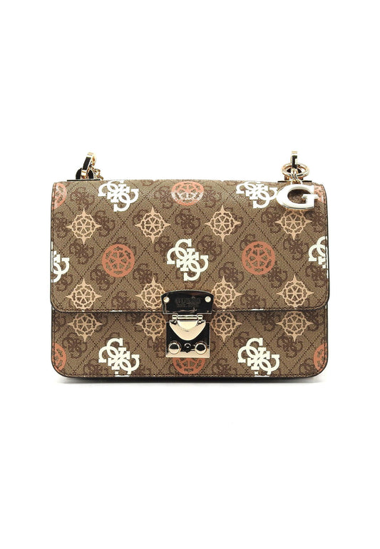 GUESS Eliette Logo Borsa Donna Latte Logo Multi PS931521 - Sandrini Calzature e Abbigliamento