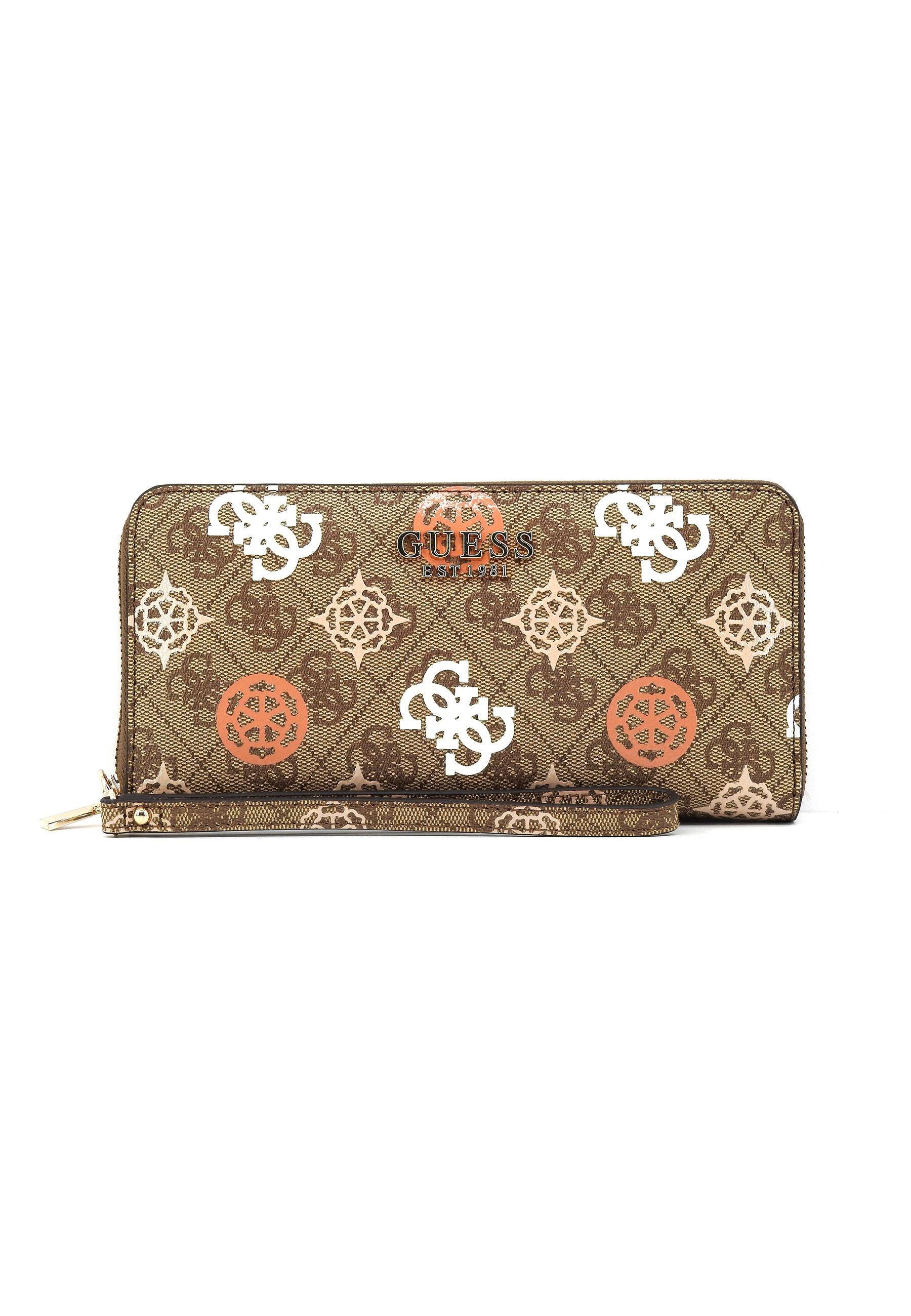 GUESS Eliette Logo SLG Portafoglio Donna Latte Logo Multi PS931546 - Sandrini Calzature e Abbigliamento