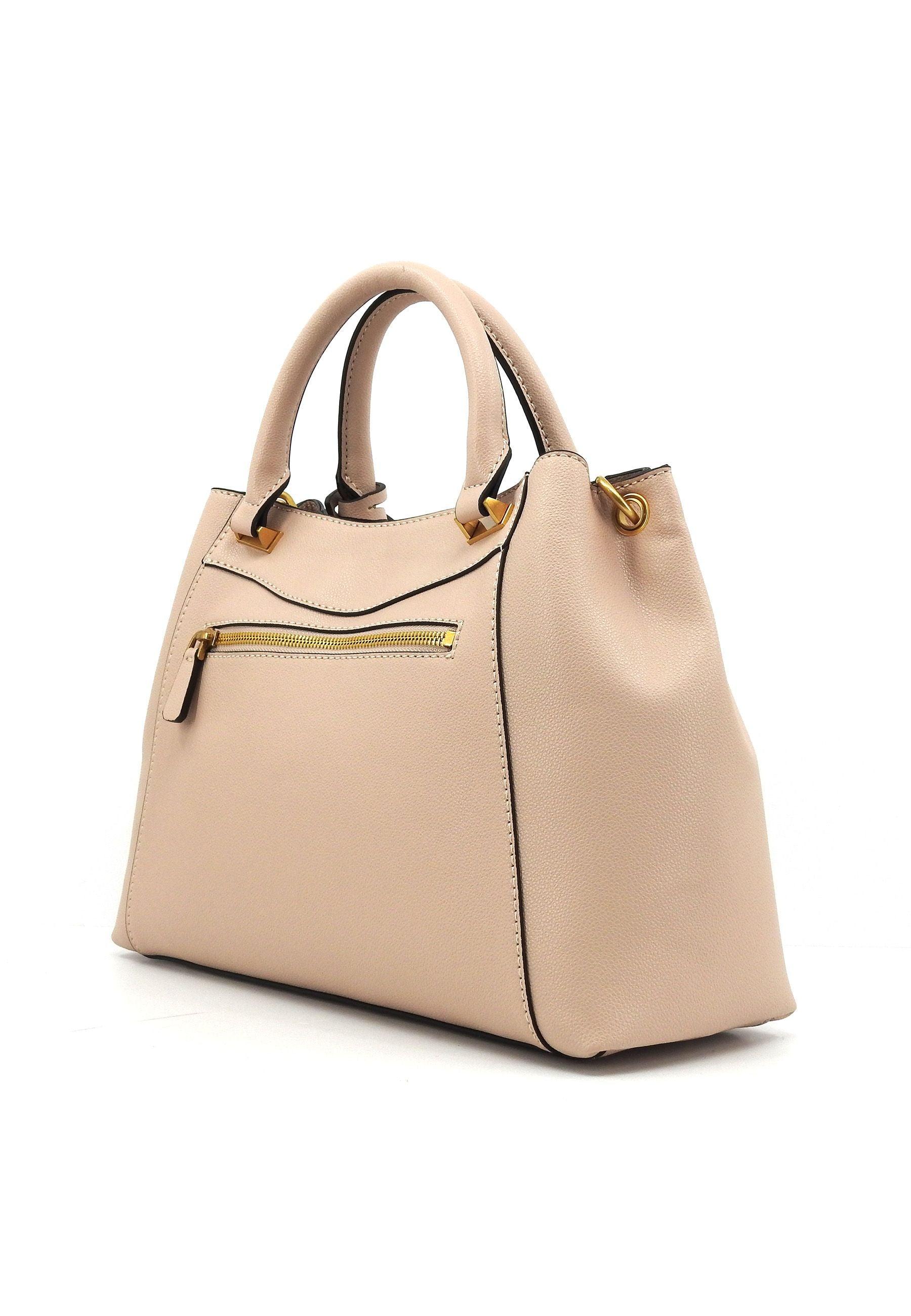 GUESS Emera Borsa Donna Girlfriend Satchel Light Beige VA922106 - Sandrini Calzature e Abbigliamento