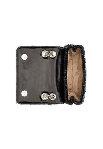 GUESS Ever Mini Borsa Tracolla Crossbody Pailettes Black SB868773 - Sandrini Calzature e Abbigliamento