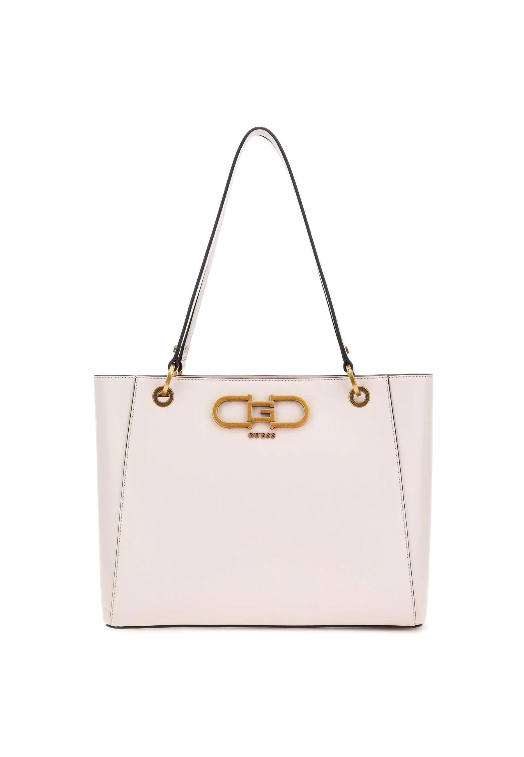 GUESS Fleet Borsa Noel Tote Stone Bianco VB898223 - Sandrini Calzature e Abbigliamento