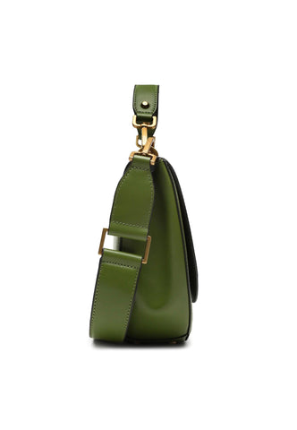 GUESS Fleet Borsa Saddle Bottle Green VB898220 - Sandrini Calzature e Abbigliamento