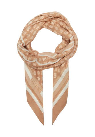 GUESS Foulard Donna Latte Logo AW5121MOD03 - Sandrini Calzature e Abbigliamento