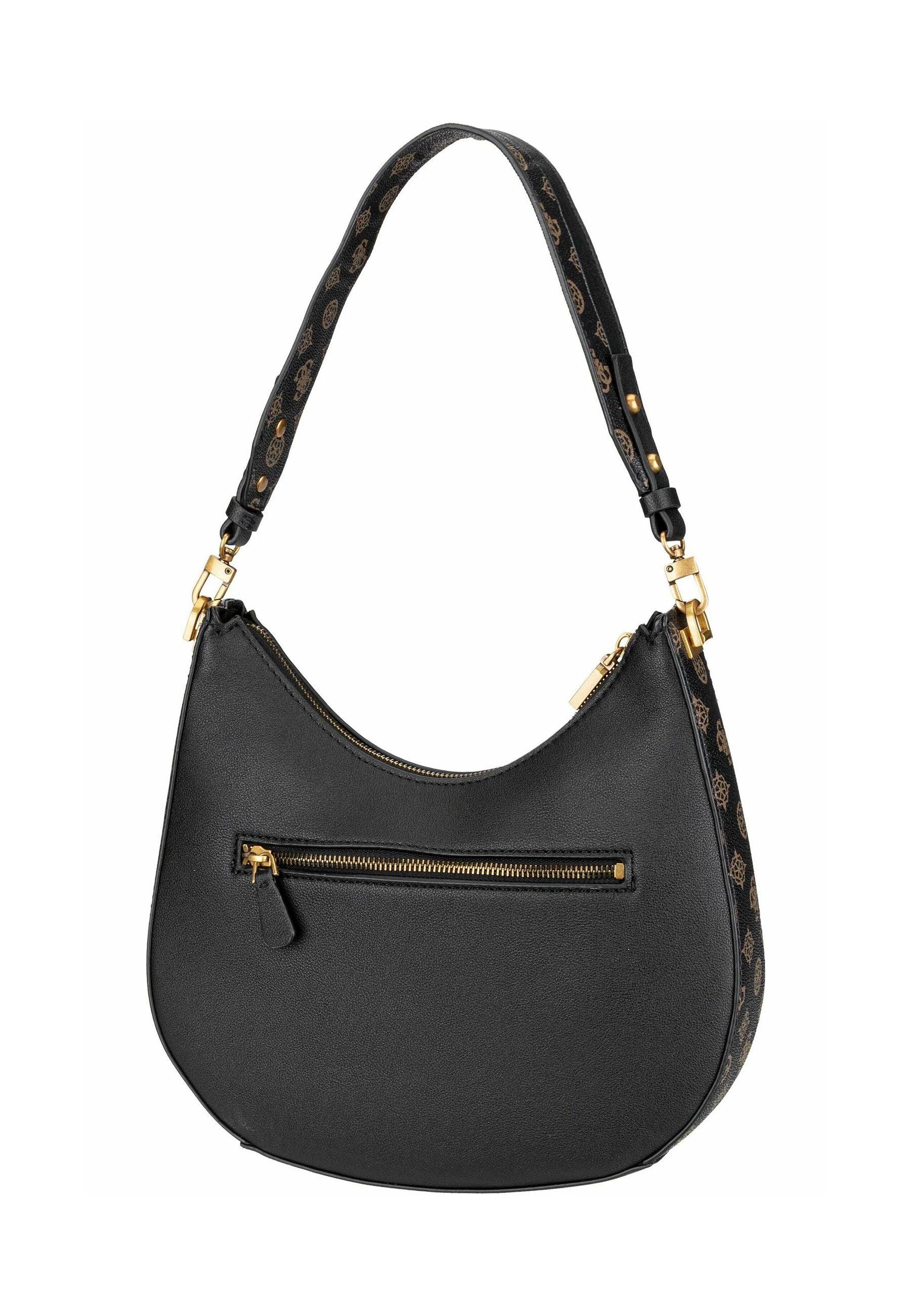 GUESS Fynna Borsa Hobo Black Mocha Logo VB899302 - Sandrini Calzature e Abbigliamento