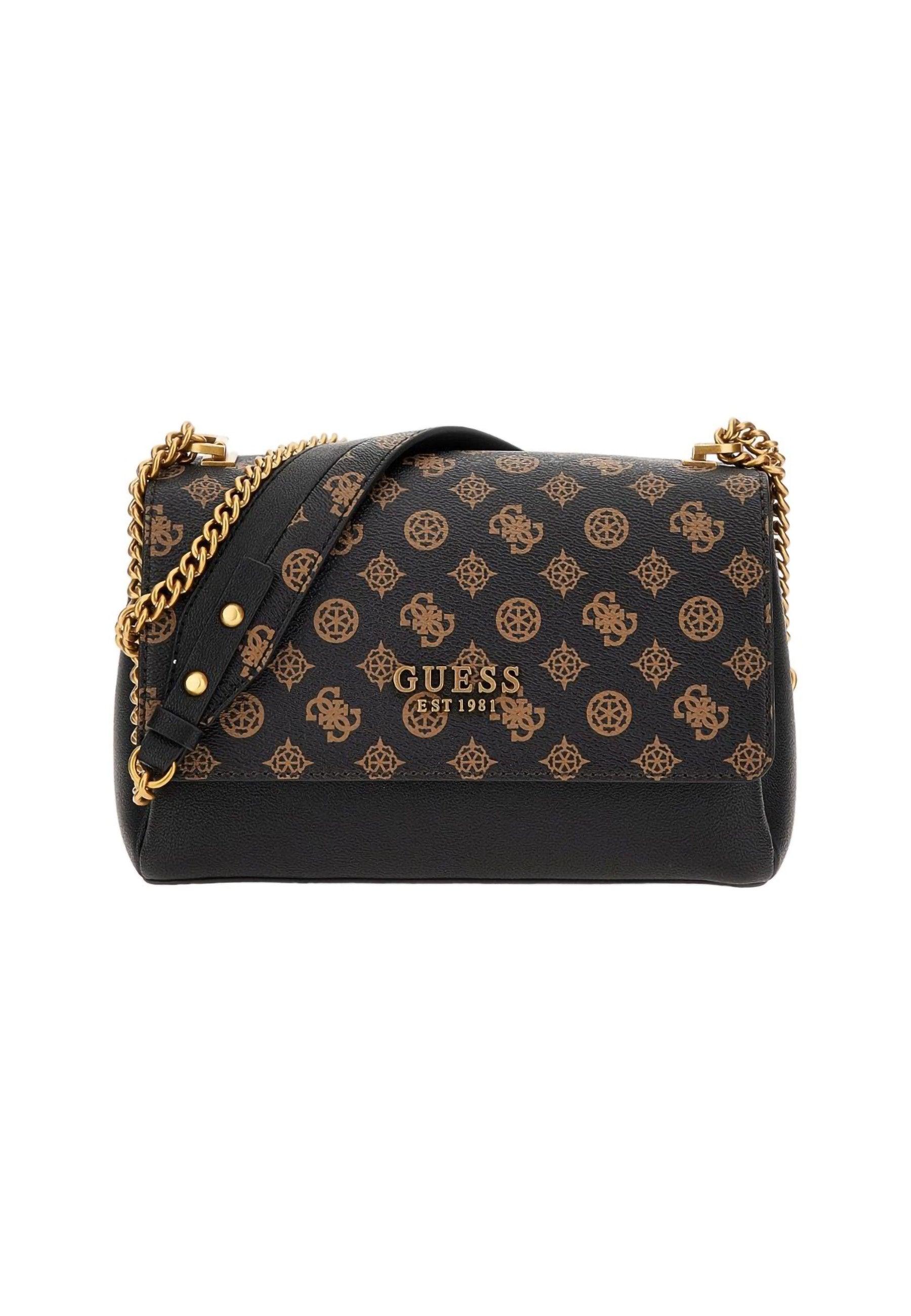GUESS Fynna Borsa Tracolla Crossbody Mocha Logo VB899321 - Sandrini Calzature e Abbigliamento