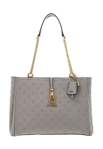 GUESS G James Logo Borsa Girlfriend Carryall Taupe Grigio PD931323 - Sandrini Calzature e Abbigliamento