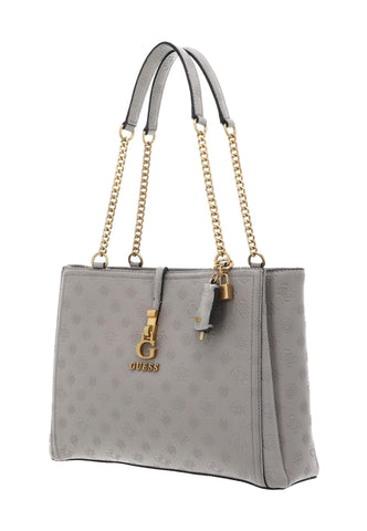 GUESS G James Logo Borsa Girlfriend Carryall Taupe Grigio PD931323 - Sandrini Calzature e Abbigliamento