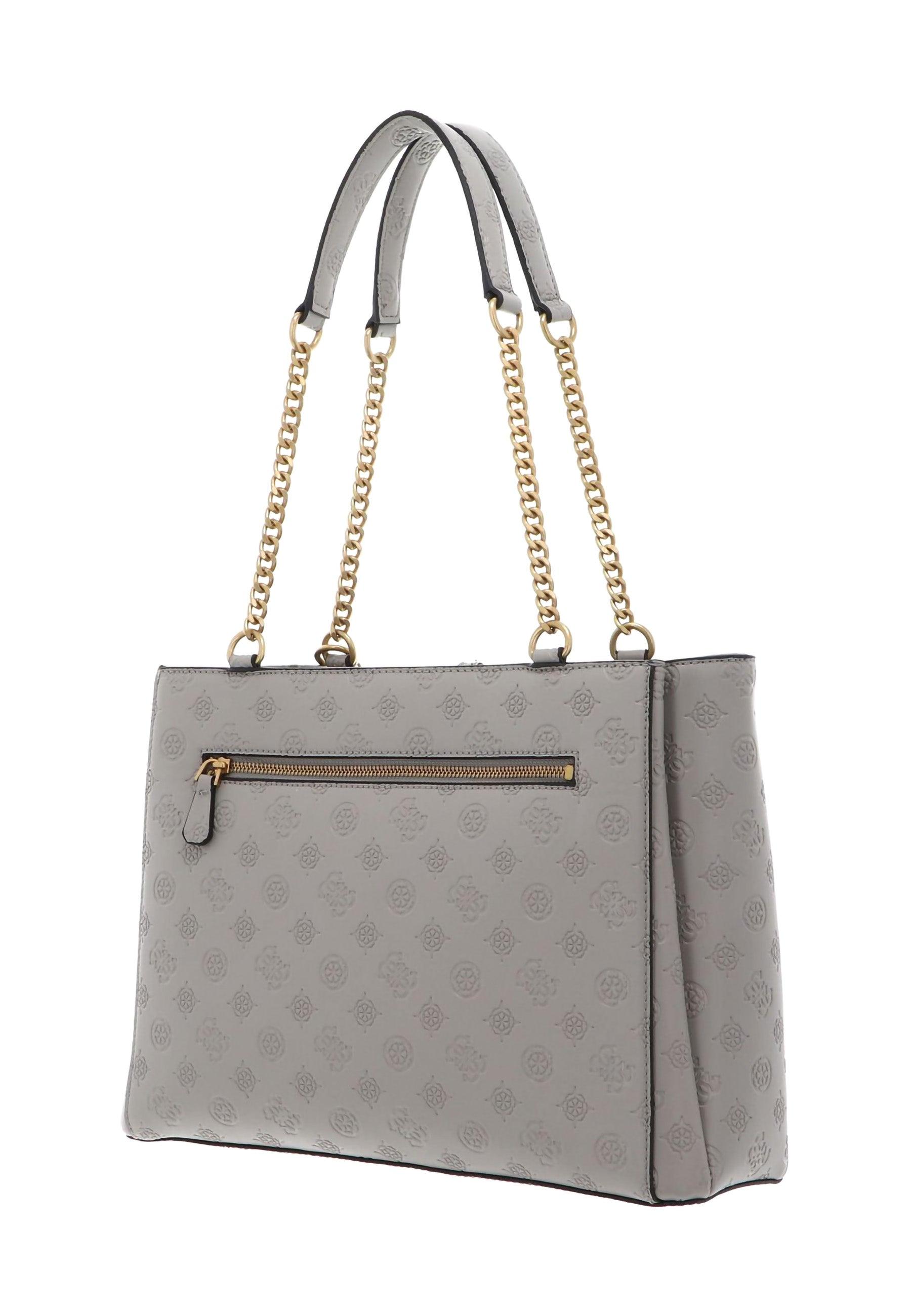 GUESS G James Logo Borsa Girlfriend Carryall Taupe Grigio PD931323 - Sandrini Calzature e Abbigliamento