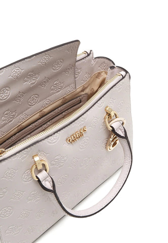 GUESS Galeria Borsa Satchel Cream PG874706 - Sandrini Calzature e Abbigliamento