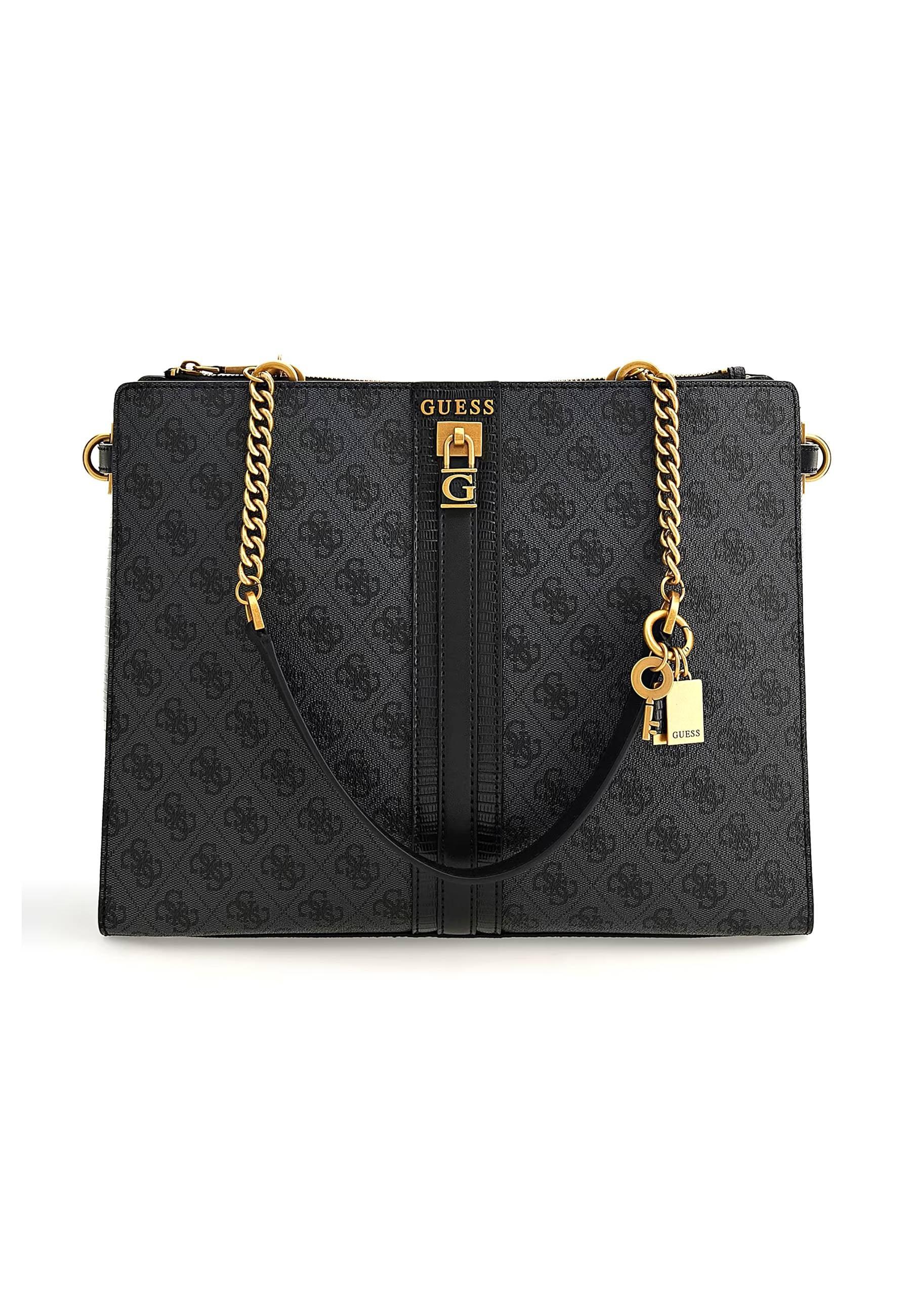GUESS Ginevra Borsa Tote Coal Logo SB867523 - Sandrini Calzature e Abbigliamento