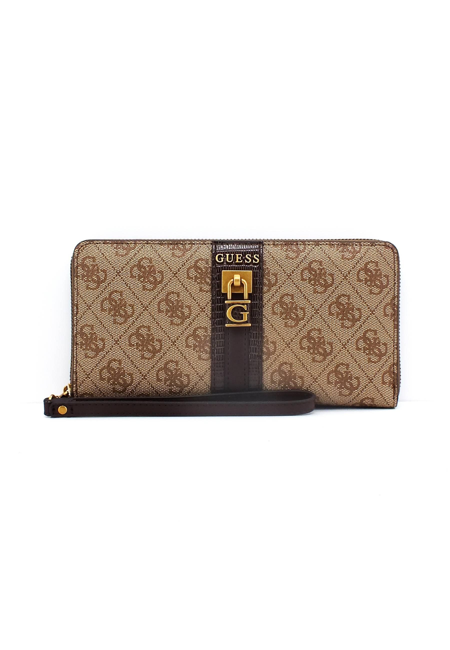 GUESS Ginevra SLG Portafoglio Donna Latte Logo SB867563 - Sandrini Calzature e Abbigliamento