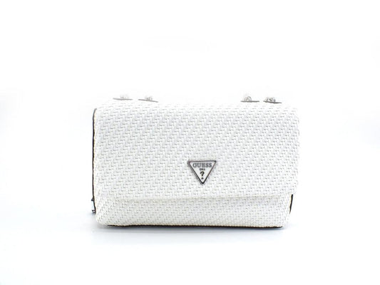 GUESS Hassie Crossbody Borsa Flap Logo White VY839721 - Sandrini Calzature e Abbigliamento