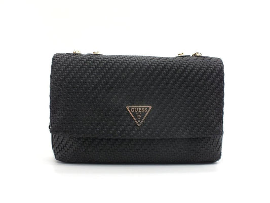 GUESS Hassie Crossbody Flap Borsa Intreccio Tracolla Black VG839721 - Sandrini Calzature e Abbigliamento