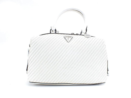 GUESS Hassie Soho Satchel Borsa Intreccio White VY839706 - Sandrini Calzature e Abbigliamento