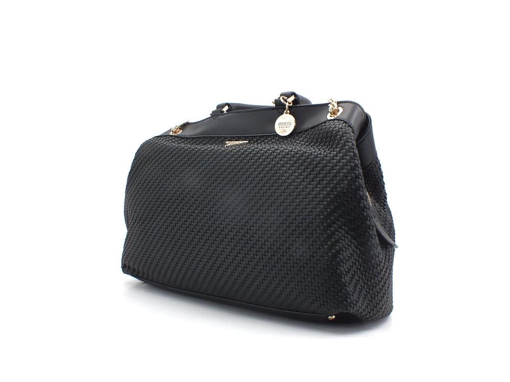 GUESS Hassie Tote Borsa Intreccio Black VG839723 - Sandrini Calzature e Abbigliamento