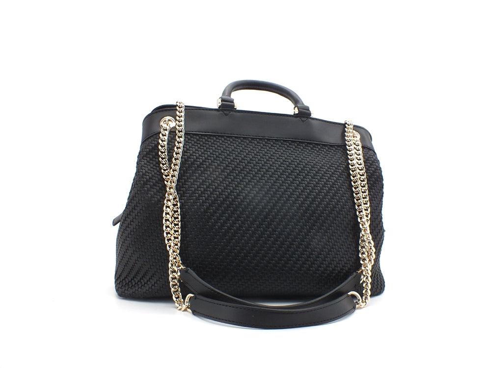 GUESS Hassie Tote Borsa Intreccio Black VG839723 - Sandrini Calzature e Abbigliamento