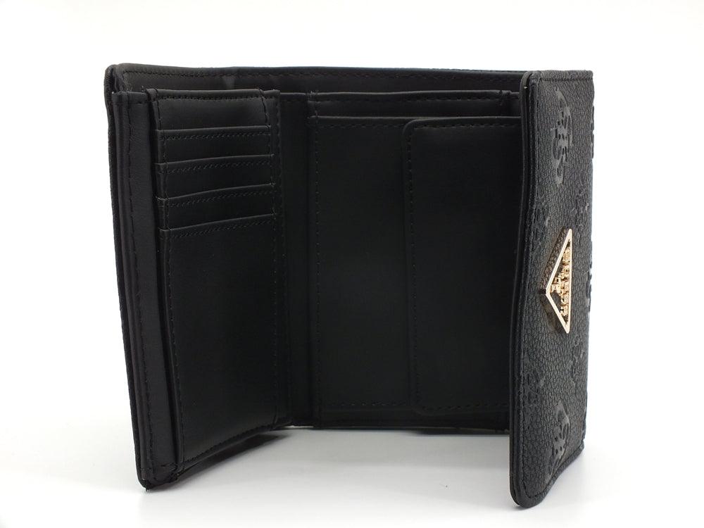 GUESS Helaina SLG Portafoglio Small Trifold Black PG840343 - Sandrini Calzature e Abbigliamento