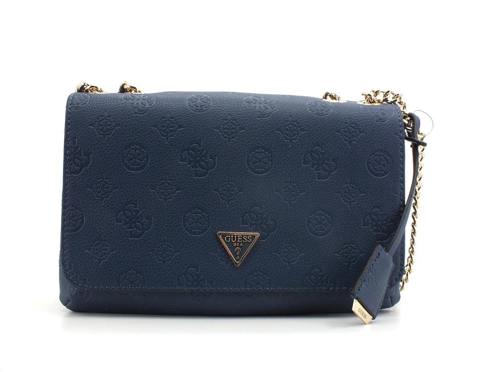 GUESS Helania Crossbody Flap Borsa Loghi Navy PG840321 - Sandrini Calzature e Abbigliamento