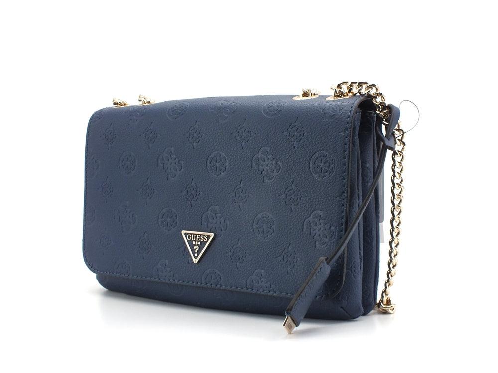 GUESS Helania Crossbody Flap Borsa Loghi Navy PG840321 - Sandrini Calzature e Abbigliamento