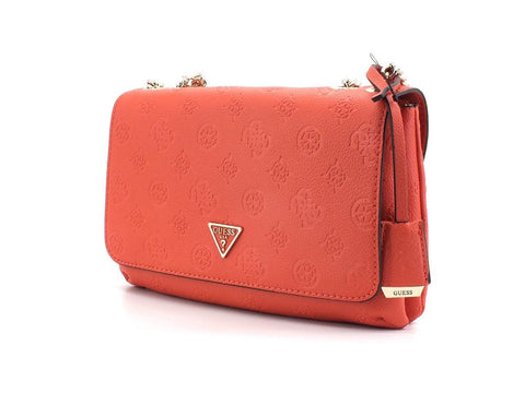 GUESS Helania Crossbody Flap Borsa Loghi Papaya PG840321 - Sandrini Calzature e Abbigliamento