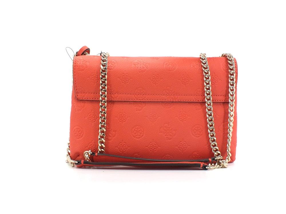 GUESS Helania Crossbody Flap Borsa Loghi Papaya PG840321 - Sandrini Calzature e Abbigliamento