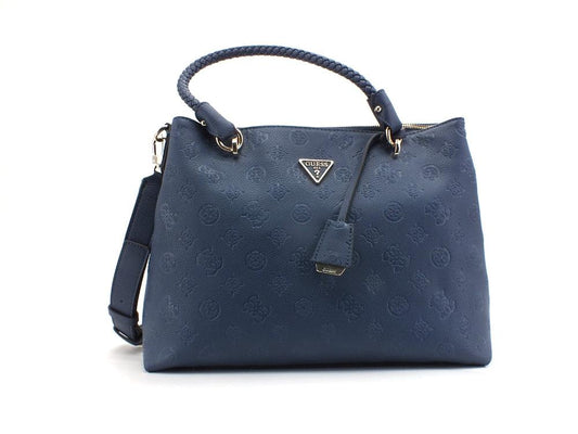 GUESS Helania Society Carryall Borsa Loghi Navy PG840310 - Sandrini Calzature e Abbigliamento