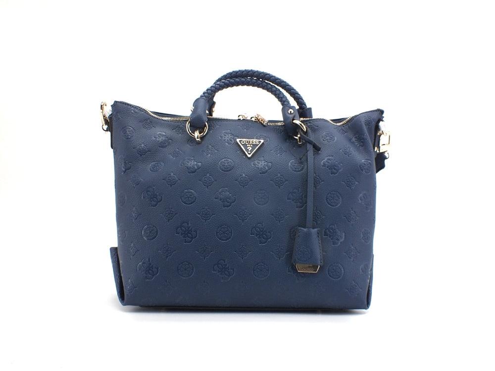 GUESS Helania Soho Satchel Borsa Loghi Navy PG840306 - Sandrini Calzature e Abbigliamento