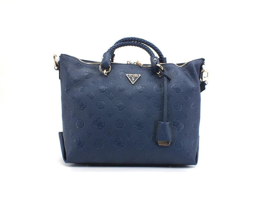 GUESS Helania Soho Satchel Borsa Loghi Navy PG840306 - Sandrini Calzature e Abbigliamento