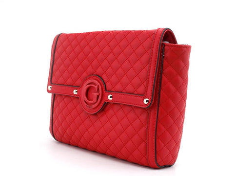 GUESS Heyden Flap Borsa Trapuntata Red QE813421 - Sandrini Calzature e Abbigliamento