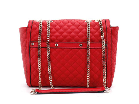 GUESS Heyden Flap Borsa Trapuntata Red QE813421 - Sandrini Calzature e Abbigliamento