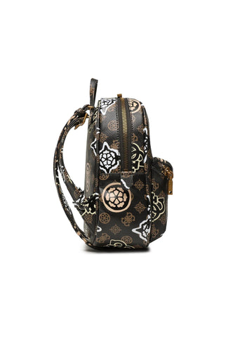 GUESS House Party Zaino Donna Brown Logo Multi PP868632 - Sandrini Calzature e Abbigliamento