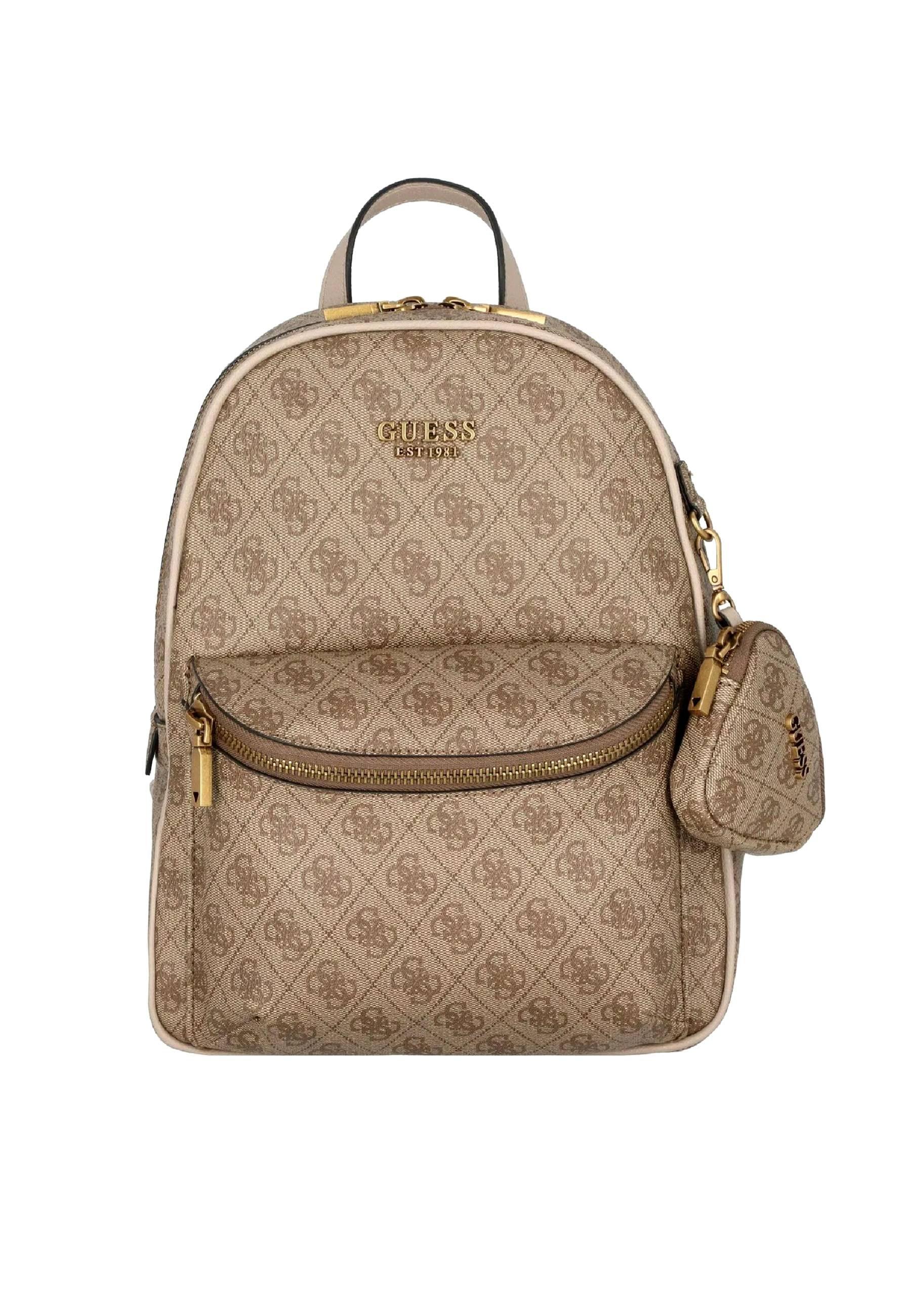 GUESS House Party Zaino Donna Latte Logo SB868633 - Sandrini Calzature e Abbigliamento