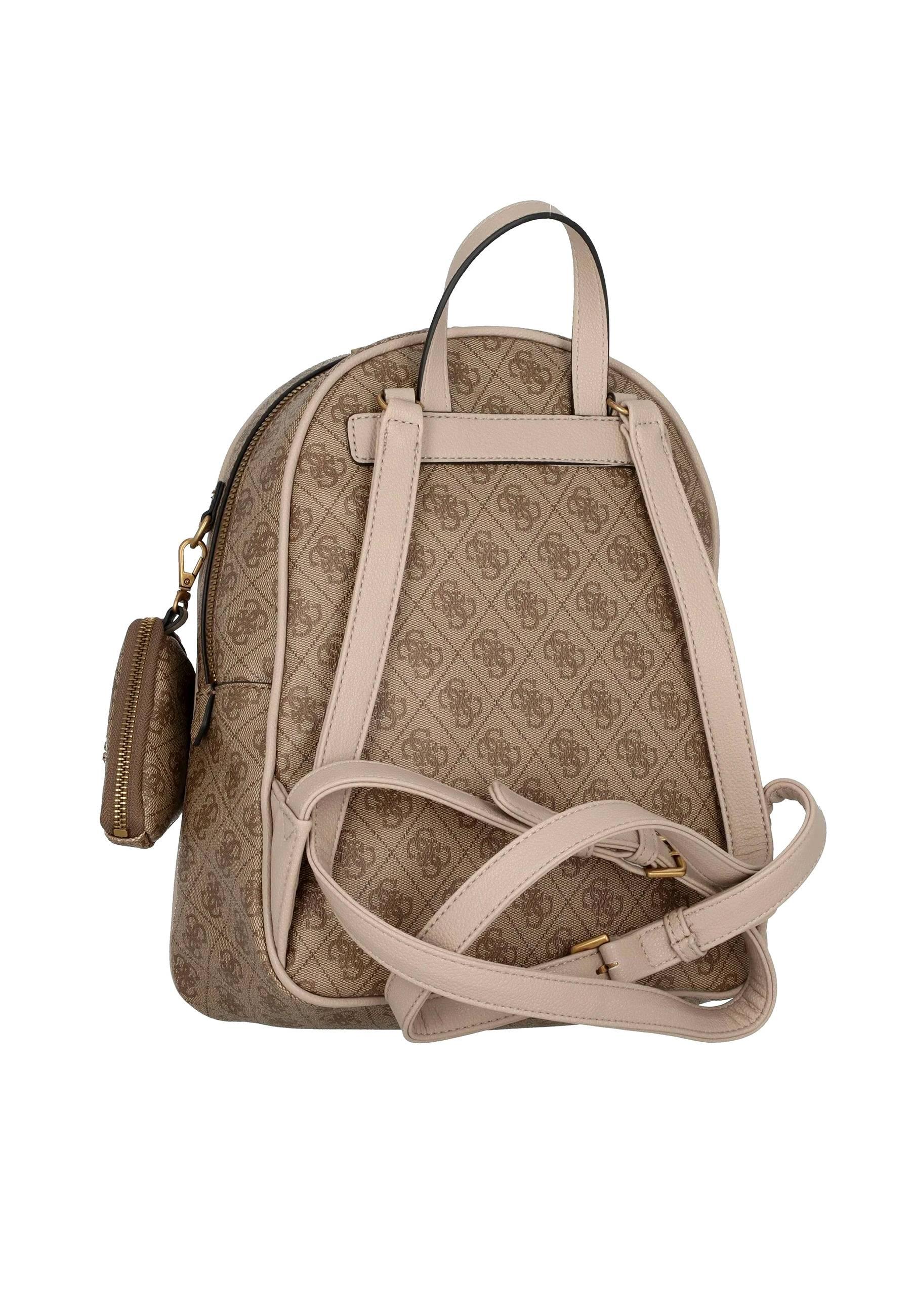 GUESS House Party Zaino Donna Latte Logo SB868633 - Sandrini Calzature e Abbigliamento