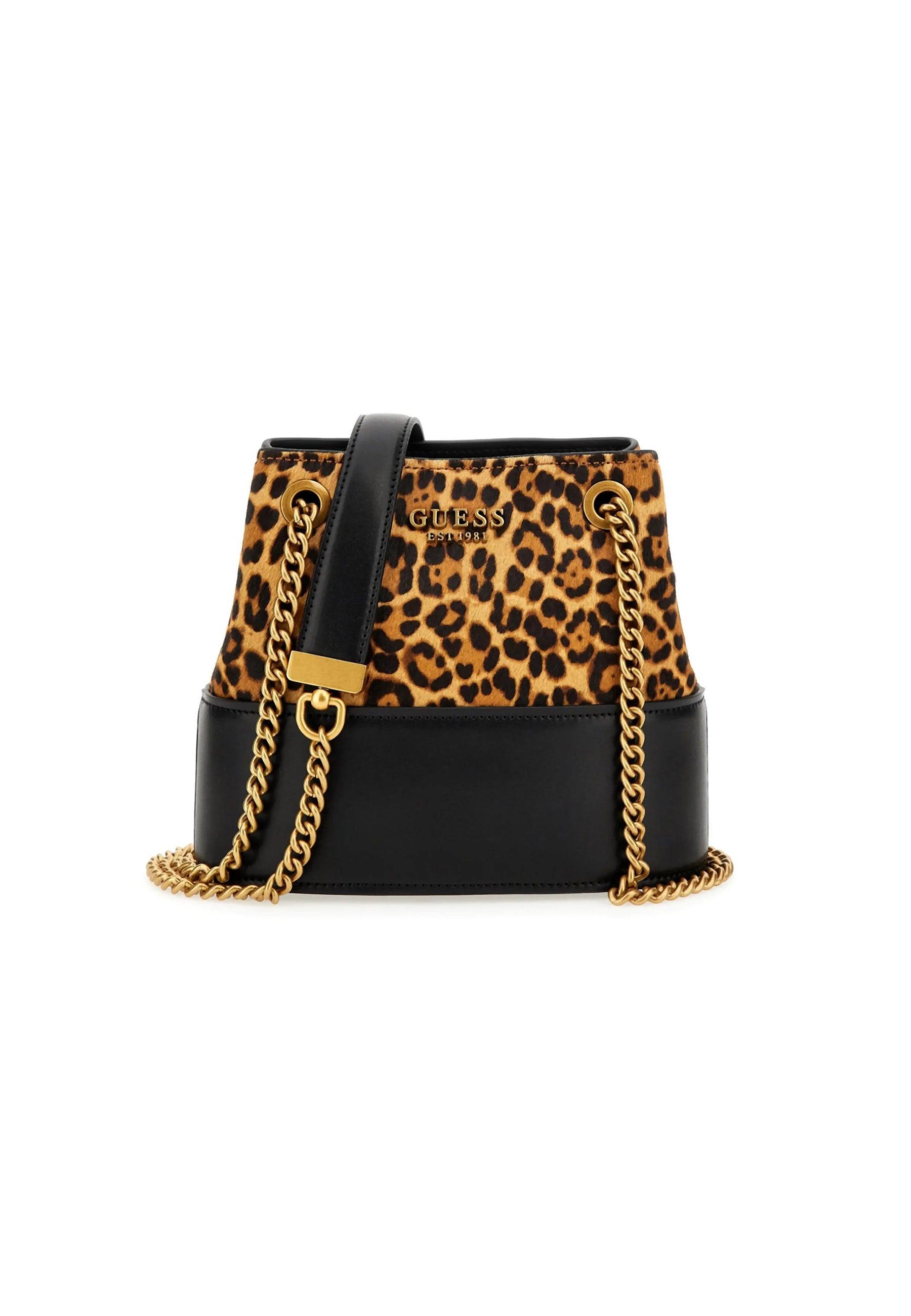 GUESS Iseline Tracolla Bucket Fantasia Leopard LH896001 - Sandrini Calzature e Abbigliamento