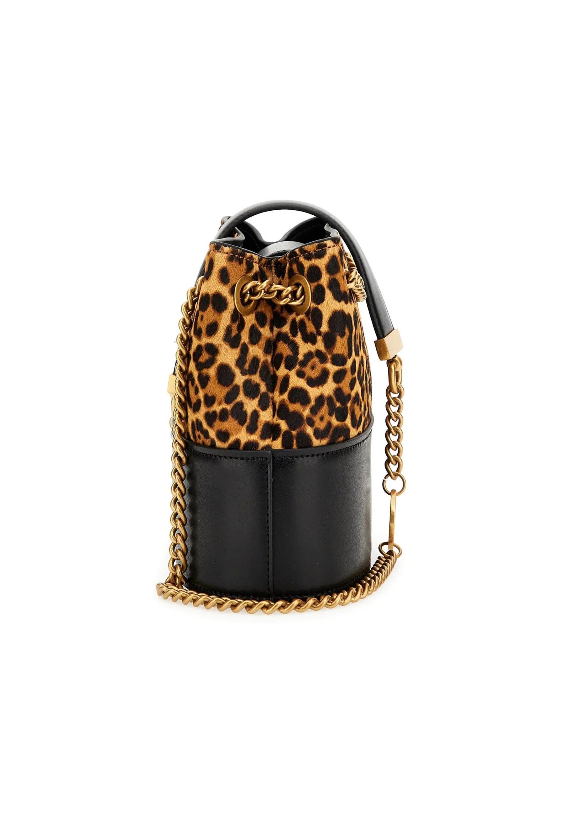 GUESS Iseline Tracolla Bucket Fantasia Leopard LH896001 - Sandrini Calzature e Abbigliamento