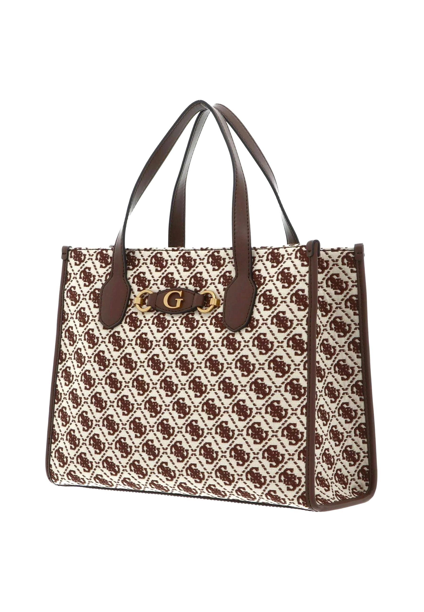 GUESS Izzy Borsa Tote Brown Logo JB865422 - Sandrini Calzature e Abbigliamento