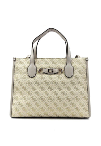 GUESS Izzy Borsa Tote Donna Dove Logo Beige JG865422 - Sandrini Calzature e Abbigliamento