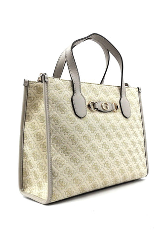 GUESS Izzy Borsa Tote Donna Dove Logo Beige JG865422 - Sandrini Calzature e Abbigliamento