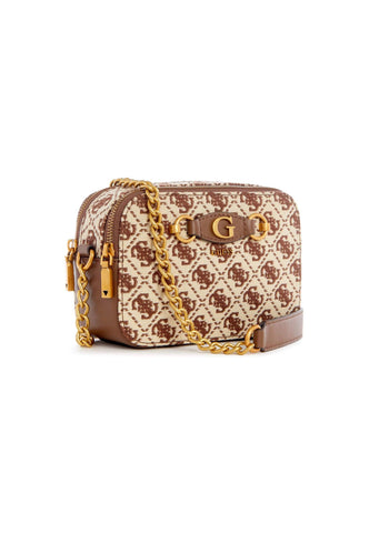GUESS Izzy Tracolla Camera Bag Brown Logo JB865414 - Sandrini Calzature e Abbigliamento