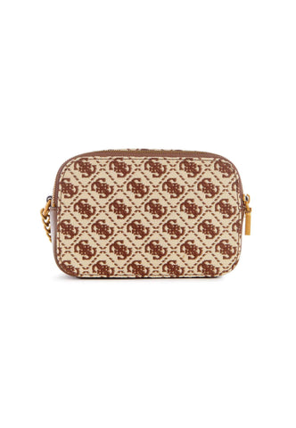GUESS Izzy Tracolla Camera Bag Brown Logo JB865414 - Sandrini Calzature e Abbigliamento