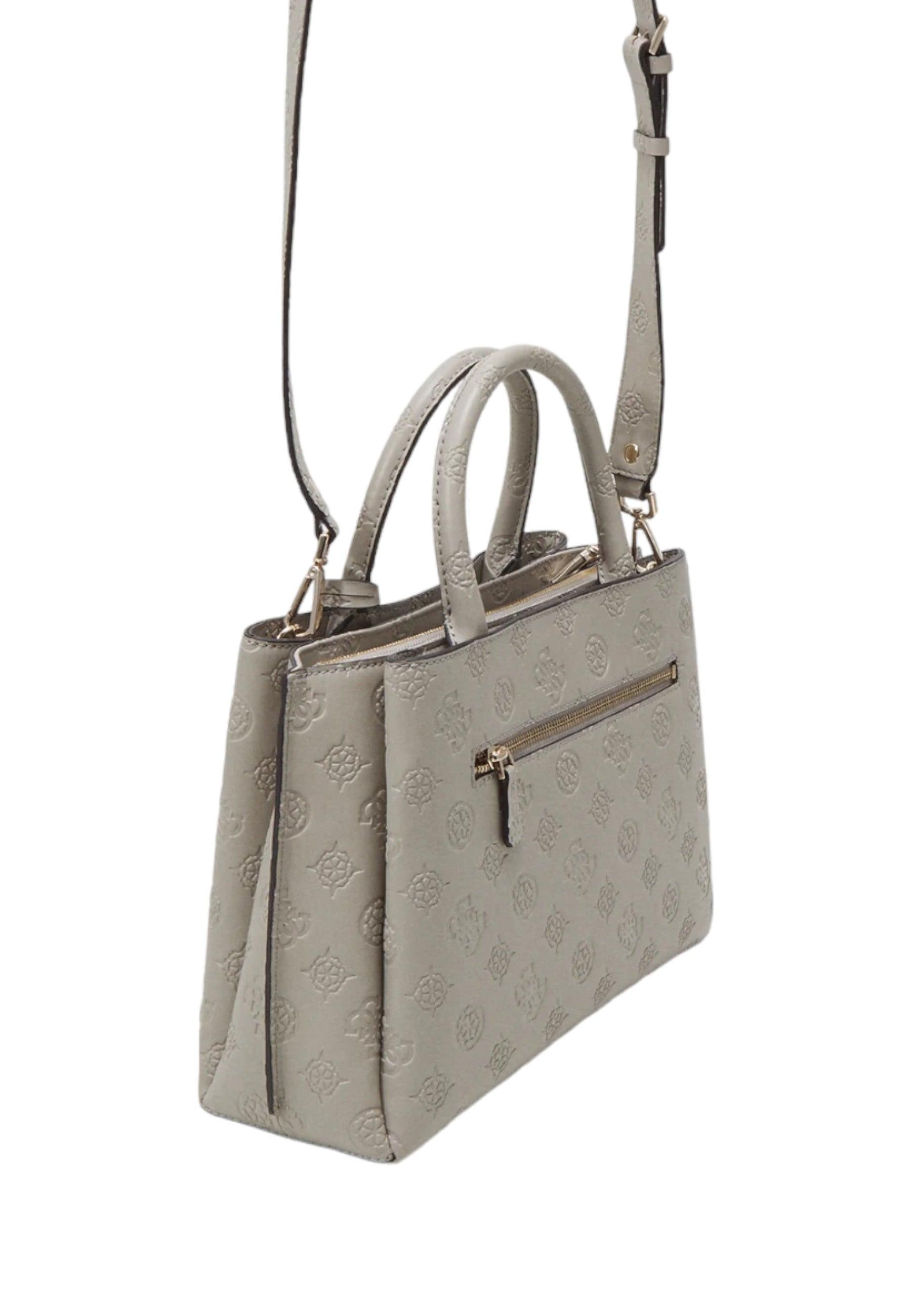 GUESS Jena Borsa Luxury Satchel Donna Taupe Logo PG922006 - Sandrini Calzature e Abbigliamento