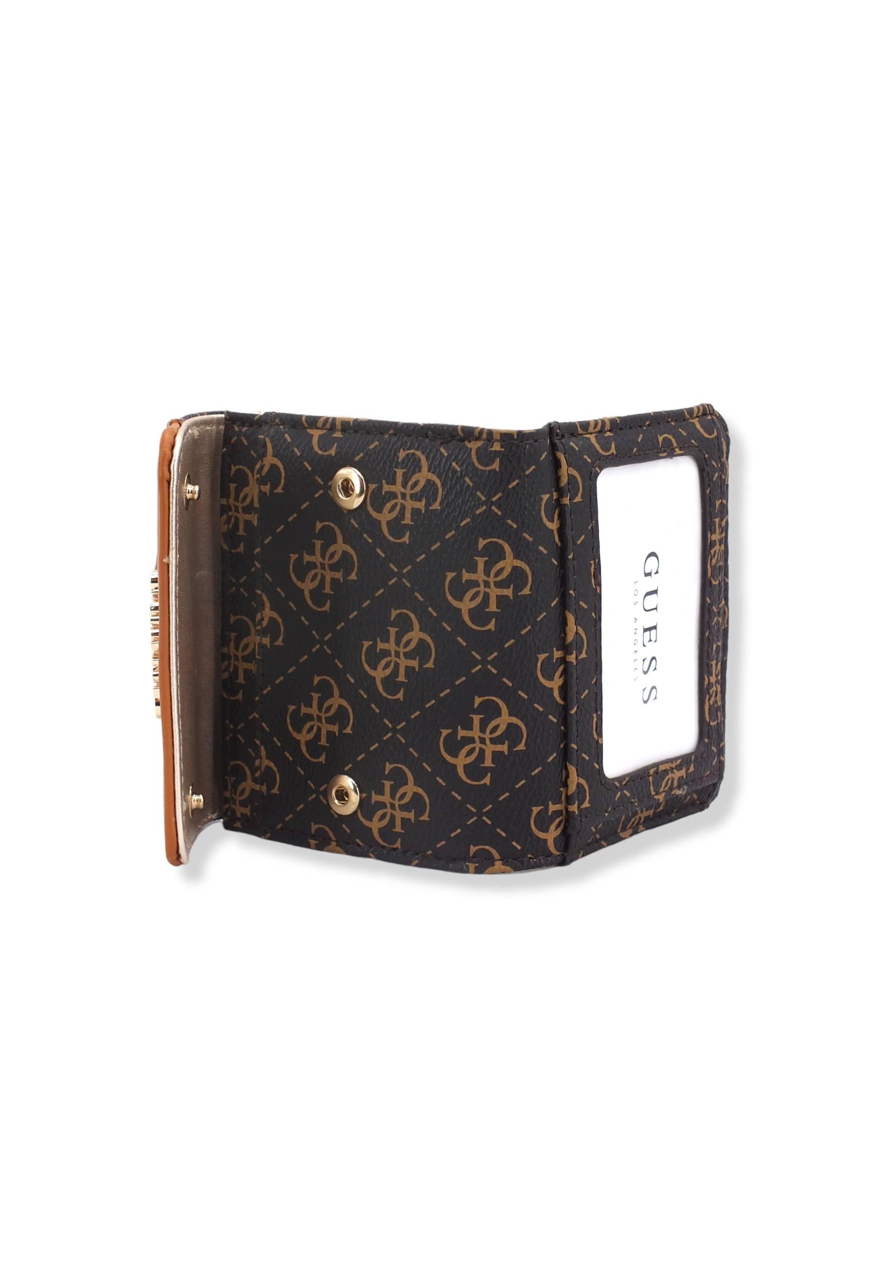 GUESS Kasinta Slg Portafoglio Donna Loghi Brown Cognac SG840544 - Sandrini Calzature e Abbigliamento