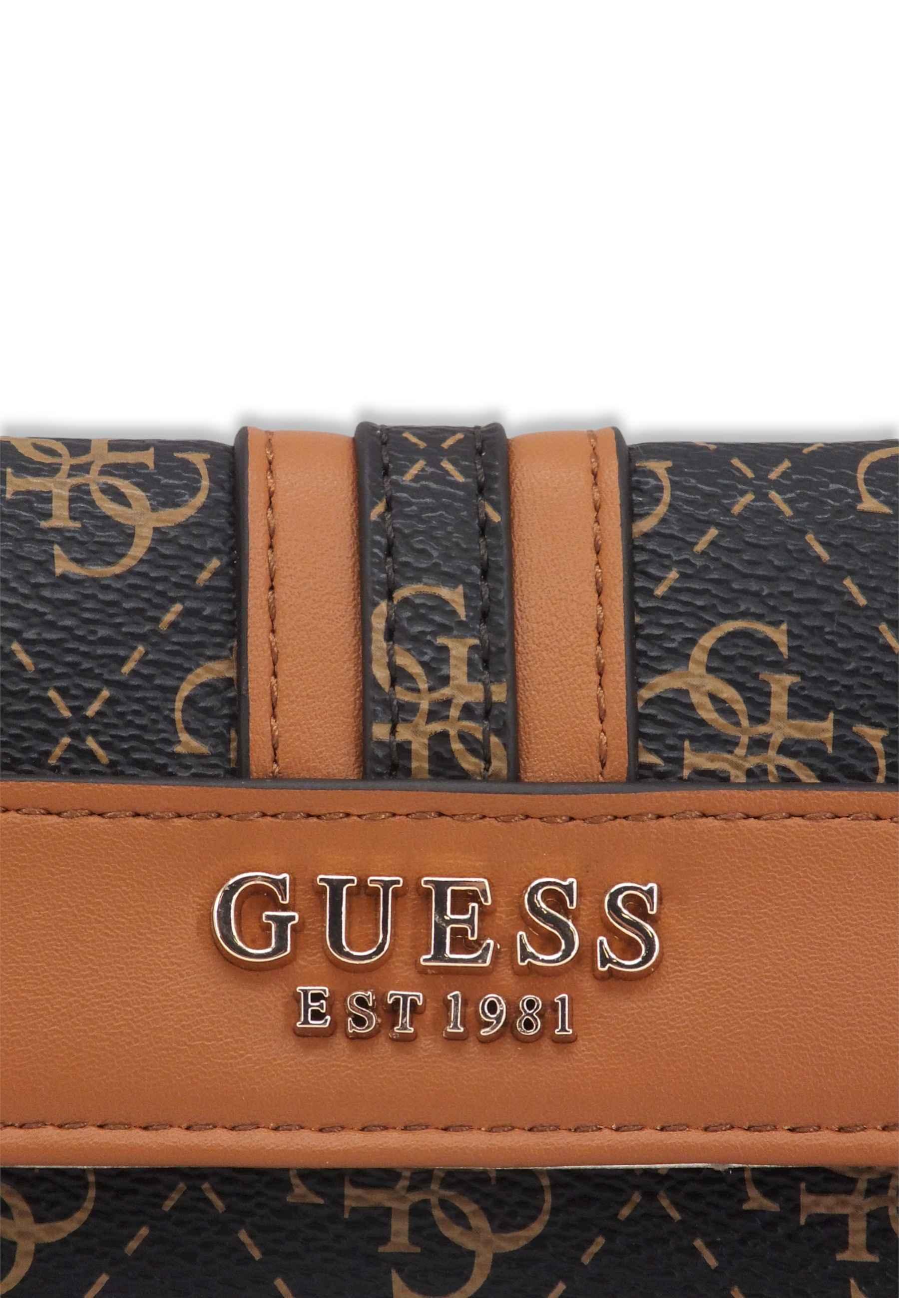 GUESS Kasinta Slg Portafoglio Donna Loghi Brown Cognac SG840544 - Sandrini Calzature e Abbigliamento