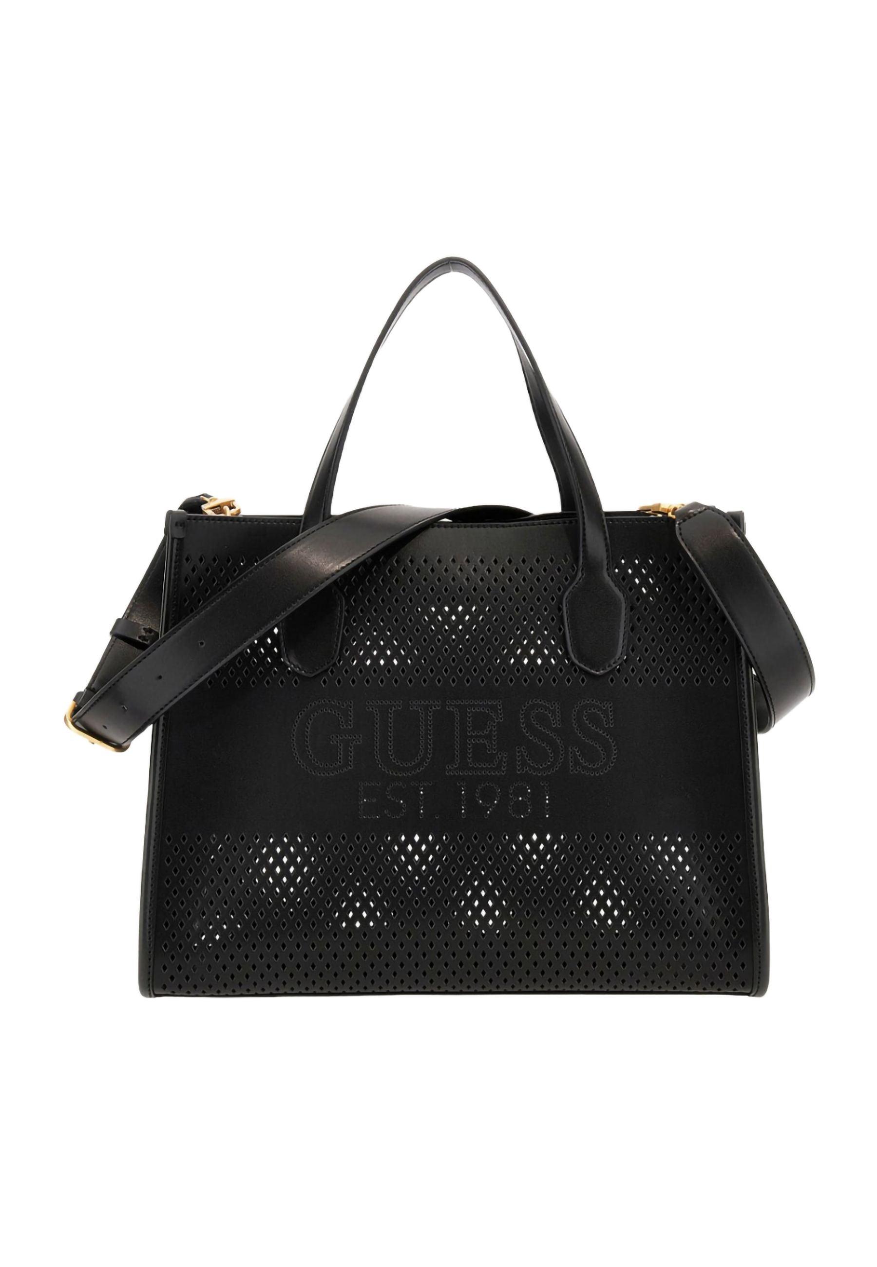 GUESS Katey Borsa Tote Perforata Black WH876922 - Sandrini Calzature e Abbigliamento