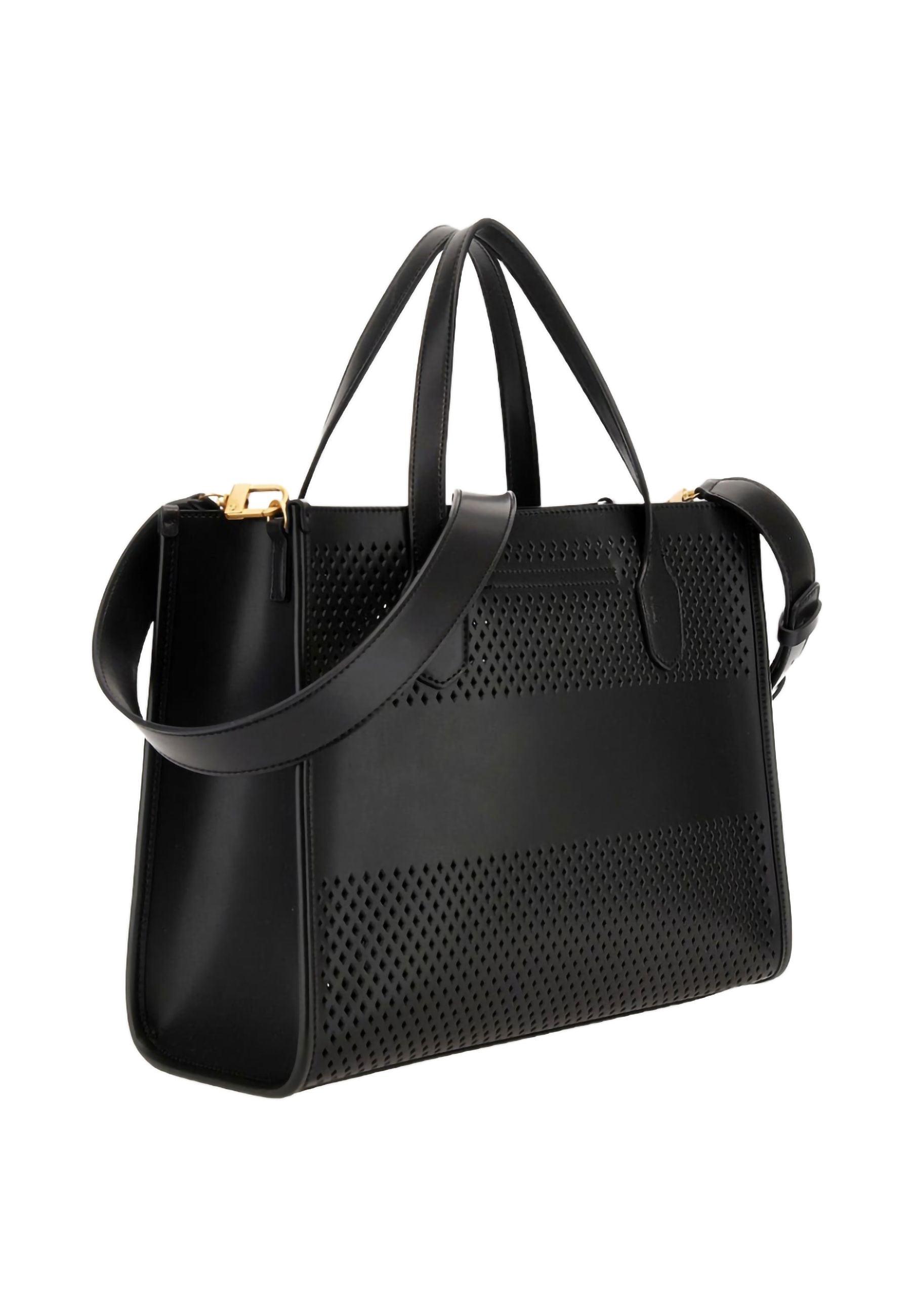 GUESS Katey Borsa Tote Perforata Black WH876922 - Sandrini Calzature e Abbigliamento